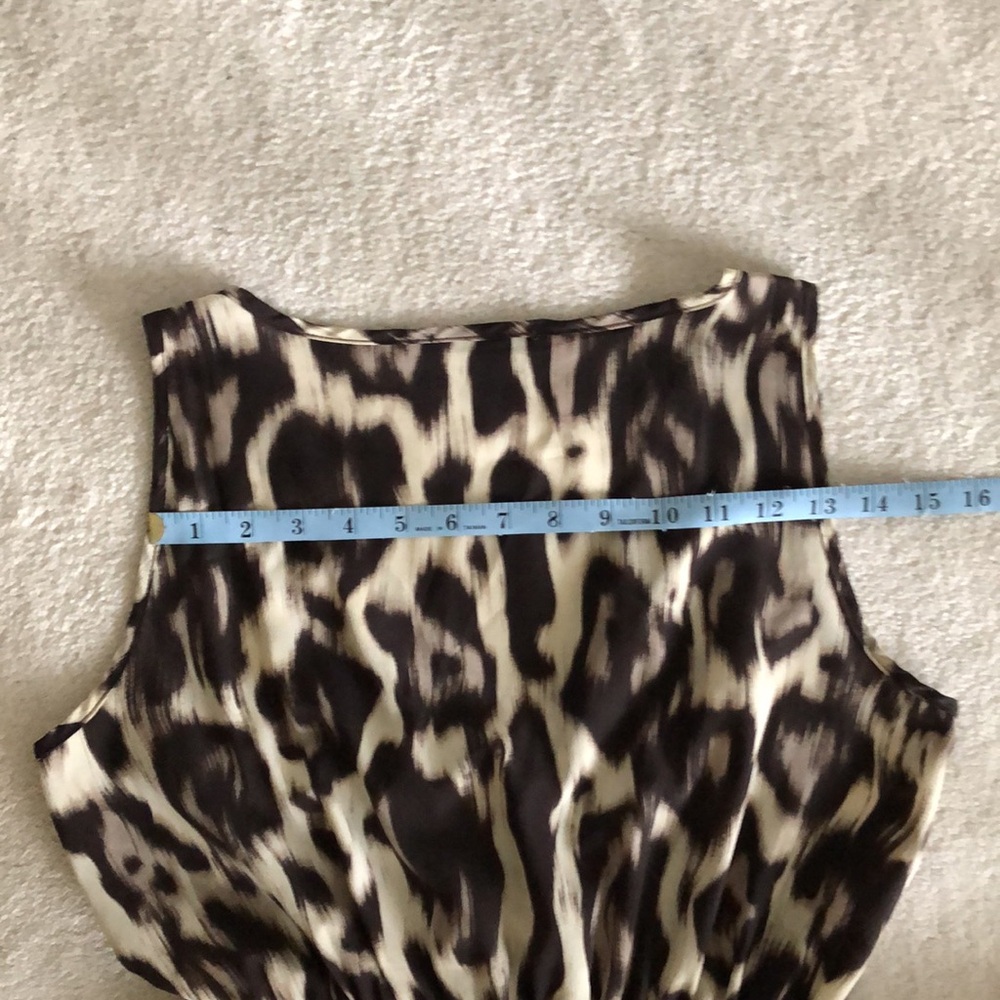 HP Anthro soprano animal print faux wrap dress - Picture 9 of 10